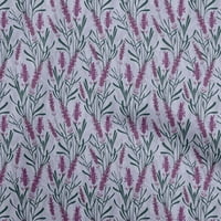 Jednobojna pamučna tkanina od Batista u ljubičastoj boji, Pribor za prošivanje s cvjetnim printom, tkanina za šivanje širine dvorišta