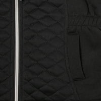 Strukturirana jakna od flisa za djevojčice s gumbima i kapuljačom od FAA krzna, veličine 7-16