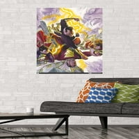 Stripovi Justice League-plakat na zidu s crnim Adamom i Shazamom, 22.375 34