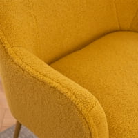 Moderna stolica za dnevni boravak od mekane tkanine, baršunasti materijal, ergonomska naglašena stolica za odrasle, stolica za spavaću