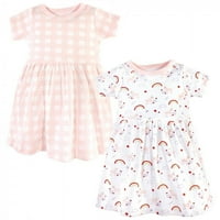 Pamučne haljine kratkih rukava za bebe i djevojčice od 2 do 9 mjeseci Unicorn Unicorn
