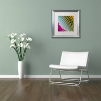 Zaštitni znak likovna umjetnost Saten I Canvas Art by Color Bakery White Matte, Silver Frame