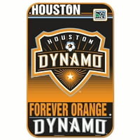Houston Dynamo Službeni soc 11 17 plastični zidni znak Wincraft 631305