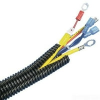 Valovita cijev za tkalački stan, prorez kabel, fleksibilni cjevovod, Crna