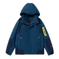 Muška jakna otporna na vjetar, vodootporna lagana jakna za brdske sportove, Muška vjetrovka s kapuljačom, kišna jakna, plava 2 inča