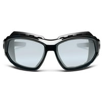 Zaštitne naočale, crne, s vanjskim lećama