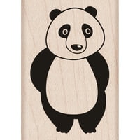 Heroj umjetnosti montirane gumene markice 3 x3 -sramežljiva panda