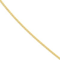 14k žuto zlato ženska ogrlica od 18 šupljeg kvadratnog lanca