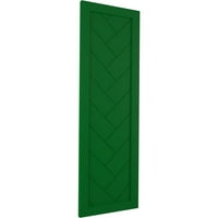 Ekena Millwork 18 W 44 H True Fit PVC HARRINGBONE HARRINGBONE MODERNI STIL FIKSNI BOLES TRENINE, Viridian Green