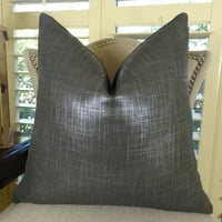 Ručno izrađeni, ručno rađeni platneni reverzibilni jastuk u boji Indigo