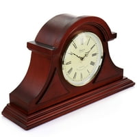 Kolekcija satova _ Kaminski sat s predsobljem od mahagonija sa zvončićima