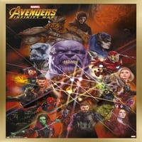 Marvel Cinematic Universe - Osvetnici - Infinity War - Universe Wall Poster s drvenim magnetskim okvirom, 22.375 34