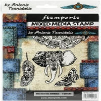 Stamperia pečat za pričvršćivanje 5.90 x7.87 -mehaničke životinje