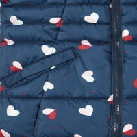 Wonder Nation Girls tiskana jakna s mjehurićima, veličine 4-18
