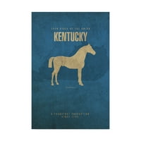 Zaštitni znak likovna umjetnost 'Državna životinja Kentucky' Canvas Art by Red Atlas Designs