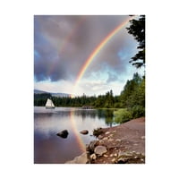 Zaštitni znak likovna umjetnost 'Jedrenje pod Rainbows Oregon Color' Canvas Art by Monte Nagler