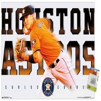Houston Astros - plakat za zidne plakate Carlos Correa s push igle, 22.375 34