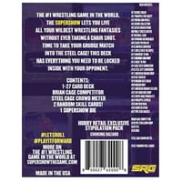 Supershow: paluba čeličnih kaveza - s AEW Star: Brian Cage. Wrestling Card & Dice igra. SRG struktura paluba. U dobi od 12 godina,