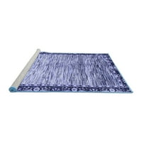 Tvrtka Alibudes strojno pere kvadratne apstraktne plave moderne unutarnje prostirke, kvadratne 7 stopa