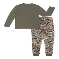 Spavanje na It Boys Fleece set pidžama dugih rukava, 2-komad, veličine 6-14