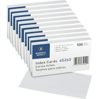 Poslovni izvor vladao je bijelim Inde karticama - prednja vladajuća površina - Vlada - LB osnovna težina - 5 8 - Bijeli papir - kutija