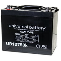 UB 12V 75Ah AGM baterija baterija baterija baterija baterija za mobilne uređaje Power Chair Skuter Invalidska kolica Hoveround Deep
