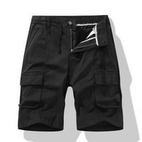 Muške ljetne teretne kratke hlače, Ležerne široke kratke hlače s elastičnim strukom, kratke hlače za ribolov i planinarenje, radne
