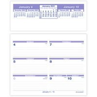 - Stolni kalendar s tjednim kratkim pregledom i postoljem, uključujući 12 7 stranica, od siječnja do prosinca-9700 90021
