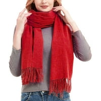 Rasprodaja u paketima ženski modni zimski topli šal jednobojni šal pleteni šal s resicama