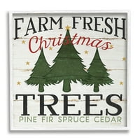 Svježa božićna drvca na farmi, 17 komada, dizajn Jennifer Pugh