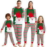 Identični obiteljski pidžama setovi, majice s dugim rukavima s printom, hlače, Odjeća za slobodno vrijeme za žene, muškarce i djecu
