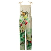 Ženski modni ljetni Slatki labavi casual kombinezon S naramenicama u retro stilu, U Više boja