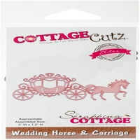 CottageCutz Elites Die-Vjenčanje konja i kola 3X1.2