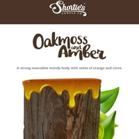 Oakmoss & Amber svijeća - velika bijela 16. oz. Vrlo mirisna staklena svijeća - napravljena od prirodnih ulja - prikupljanje tamjana