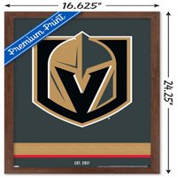 Vegas Golden Knights - zidni poster s logotipom, 14.725 22.375