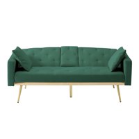 Futon kauč na kauču, moderni baršunasti kauč kauč spavaj s naslonom za leniju za dnevnu sobu