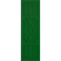 12 W 25 h True Fit PVC Center X-ploča Farmhouse FIKSENT SUTSKI SE TRUKE, Viridian Green