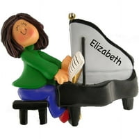 Personalizirani božićni ukras - ženski klavir