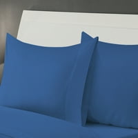 Plavi jednobojni par jastučnica u standardnoj plavoj boji