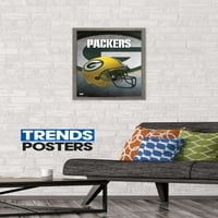 Zeleni zaljev Packers - plakat na zidu s kacigom, 14.725 22.375