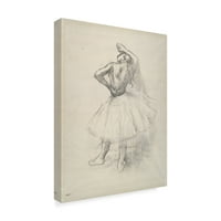 Zaštitni znak likovna umjetnost 'Danseuse Debout Le Bras Droit Leve' Canvas Art by Edgar Degas