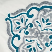 Jastuci od tkanine u boji, Plava, bež, 1818