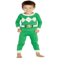 Power Ranger Boys Moćni morfin set pidžama, zeleno, 4t