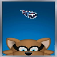 Zidni plakat Tennessee Titans -maskota S. Preston, 22.375 34