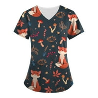 Rasprodaja Plus-size top bluza za Dan neovisnosti u obliku slova u, grafički Print, Ženske bluze, labave, kratkih rukava, Narančasta,