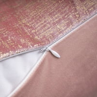 Fonoskop brončane mekani čvrsti baršun ukrasni jastuk za kauč, ružičasti, 12 20