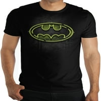 Batman Neon logotip muške i velike muške grafičke majice