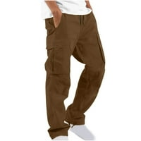 Teretne hlače u A-listi, Muške obične Ležerne hlače s puno džepova, vanjske ravne fitness hlače, teretne hlače, hlače velike uštede